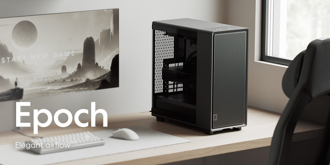 Fractal Design Epoch Black Tempered Glass Light Tint PC Gaming Case